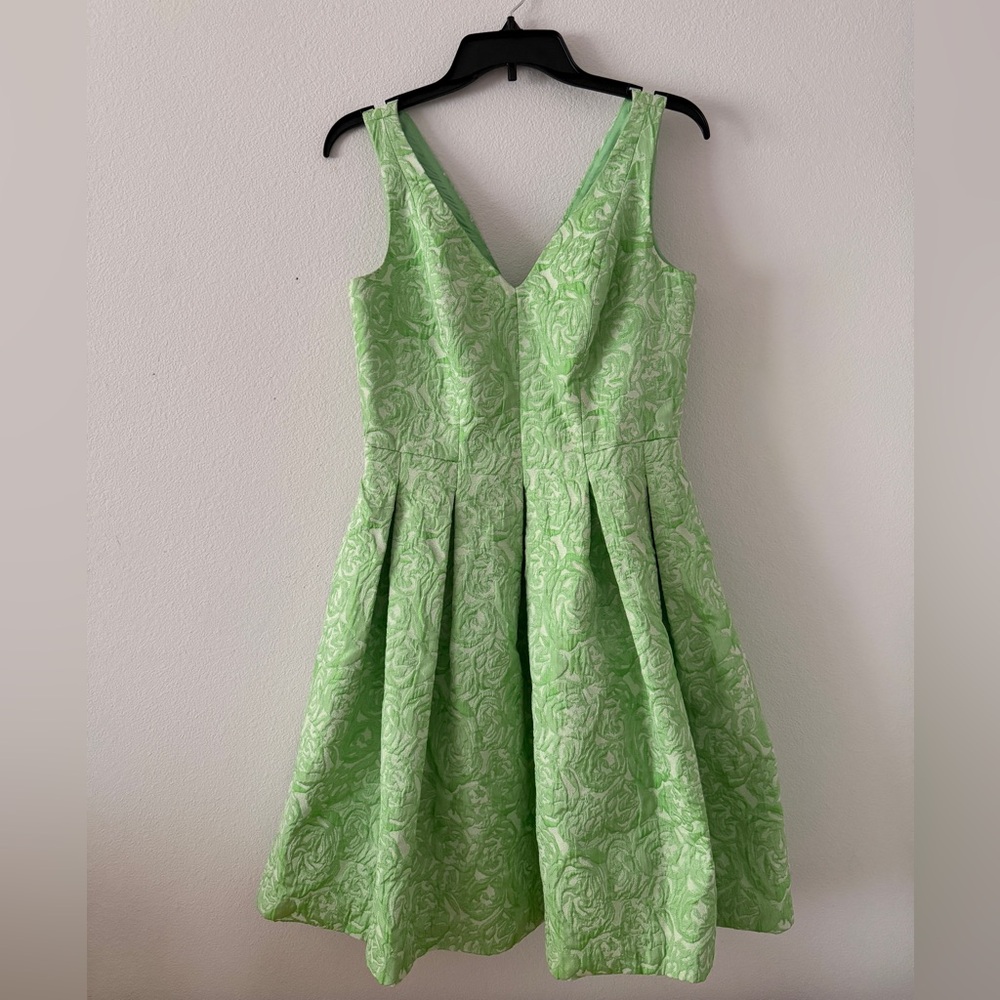 Betsey Johnson Light Green V neck A line Dress